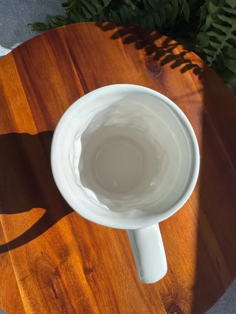 Vintage KK Ceramics 3D Magnolia Flower Coffee Mug